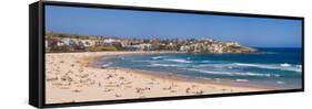 Tourists on the Beach, Bondi Beach, Sydney, New South Wales, Australia-null-Framed Stretched Canvas