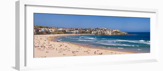 Tourists on the Beach, Bondi Beach, Sydney, New South Wales, Australia-null-Framed Photographic Print