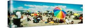 Tourists on the Beach, Coney Island, Brooklyn, New York City, New York State, USA-null-Stretched Canvas