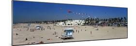 Tourists on the Beach, Huntington Beach, Orange County, California, USA-null-Mounted Photographic Print