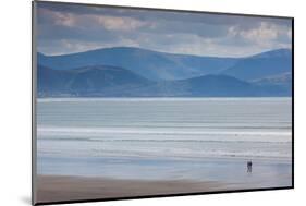 Tourists on the beach, Inch Strand, Dingle Peninsula, County Kerry, Munster Province, Ireland-null-Mounted Photographic Print