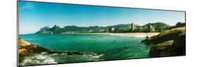 Tourists on the Beach, Ipanema Beach, Rio De Janeiro, Brazil-null-Mounted Photographic Print