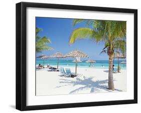 Tourists on the Beach-null-Framed Photographic Print