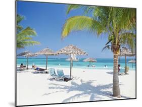 Tourists on the Beach-null-Mounted Photographic Print