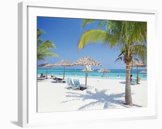 Tourists on the Beach-null-Framed Photographic Print