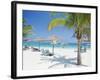 Tourists on the Beach-null-Framed Photographic Print