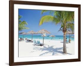 Tourists on the Beach-null-Framed Photographic Print