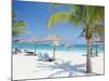 Tourists on the Beach-null-Mounted Photographic Print