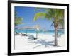 Tourists on the Beach-null-Framed Photographic Print