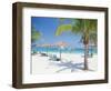 Tourists on the Beach-null-Framed Photographic Print