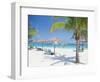 Tourists on the Beach-null-Framed Photographic Print