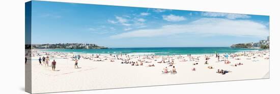 Tourists on the Bondi Beach, Sydney, New South Wales, Australia-null-Stretched Canvas