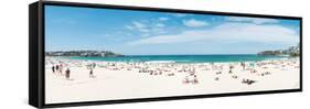 Tourists on the Bondi Beach, Sydney, New South Wales, Australia-null-Framed Stretched Canvas