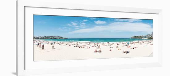 Tourists on the Bondi Beach, Sydney, New South Wales, Australia-null-Framed Photographic Print