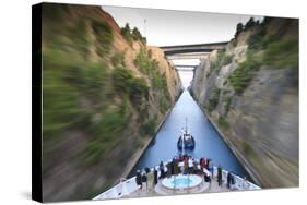 Tourists on the Bow of a Small Cruise Ship Being Pulled by a Tug-Eleanor-Stretched Canvas