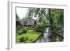 Tourists on the Canal at Giethorn, Holland, Europe-James Emmerson-Framed Photographic Print