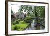 Tourists on the Canal at Giethorn, Holland, Europe-James Emmerson-Framed Photographic Print