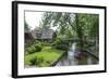 Tourists on the Canal at Giethorn, Holland, Europe-James Emmerson-Framed Photographic Print