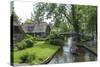 Tourists on the Canal at Giethorn, Holland, Europe-James Emmerson-Stretched Canvas