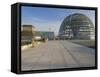 Tourists on the Roof Terrace of the Famous Reichstag Parliament Building, Berlin, Germany-Neale Clarke-Framed Stretched Canvas