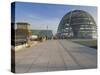 Tourists on the Roof Terrace of the Famous Reichstag Parliament Building, Berlin, Germany-Neale Clarke-Stretched Canvas