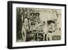 Tourists on Tijuana Burro Cart, Mexico-null-Framed Art Print