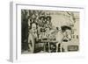 Tourists on Tijuana Burro Cart, Mexico-null-Framed Art Print