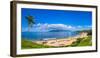 Tourists on Wailea Beach in Wailea Area of Maui, Hawaii, USA-null-Framed Photographic Print