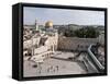 Tourists Praying at a Wall, Wailing Wall, Dome of the Rock, Temple Mount, Jerusalem, Israel-null-Framed Stretched Canvas