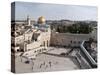 Tourists Praying at a Wall, Wailing Wall, Dome of the Rock, Temple Mount, Jerusalem, Israel-null-Stretched Canvas