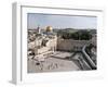 Tourists Praying at a Wall, Wailing Wall, Dome of the Rock, Temple Mount, Jerusalem, Israel-null-Framed Photographic Print