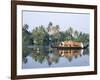 Tourists' Rice Boat on the Backwaters Near Kayamkulam, Kerala, India-Tony Waltham-Framed Photographic Print