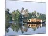 Tourists' Rice Boat on the Backwaters Near Kayamkulam, Kerala, India-Tony Waltham-Mounted Photographic Print