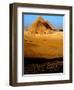 Tourists Ride Horses and Camels at the Historical Site of the Giza Pyramids, Near Cairo, Egypt-null-Framed Premium Photographic Print