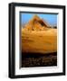 Tourists Ride Horses and Camels at the Historical Site of the Giza Pyramids, Near Cairo, Egypt-null-Framed Premium Photographic Print