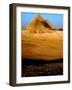 Tourists Ride Horses and Camels at the Historical Site of the Giza Pyramids, Near Cairo, Egypt-null-Framed Photographic Print