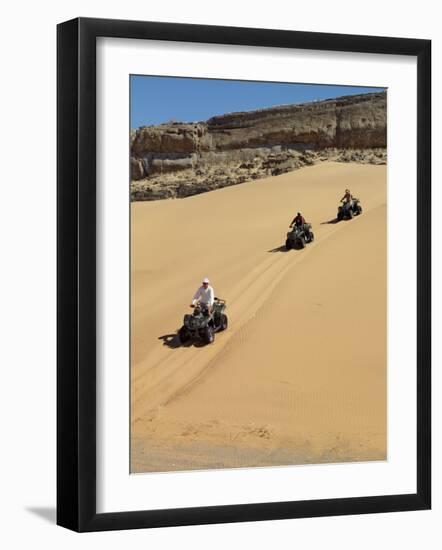 Tourists Set Out on Quad Bikes to Explore Magnificent Desert Scenery of Hartmann's Valley, Nambia-Nigel Pavitt-Framed Photographic Print