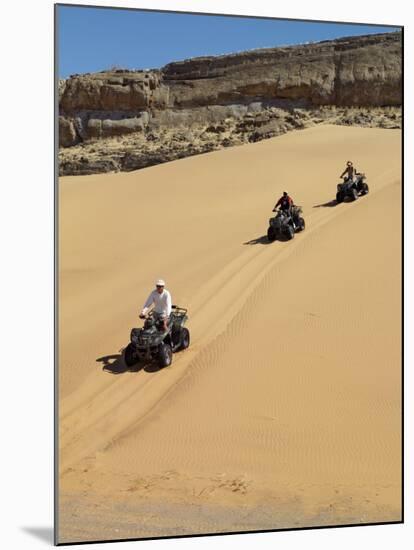 Tourists Set Out on Quad Bikes to Explore Magnificent Desert Scenery of Hartmann's Valley, Nambia-Nigel Pavitt-Mounted Photographic Print