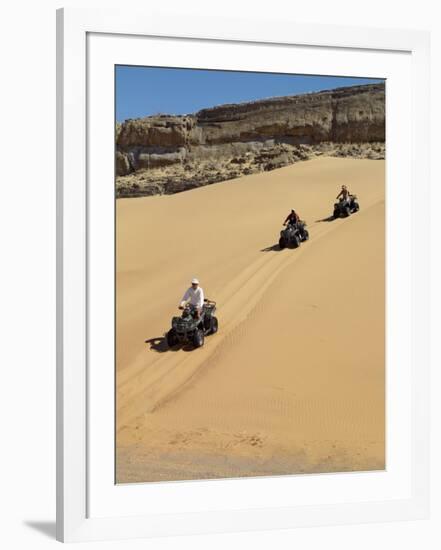 Tourists Set Out on Quad Bikes to Explore Magnificent Desert Scenery of Hartmann's Valley, Nambia-Nigel Pavitt-Framed Photographic Print