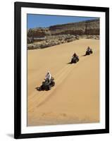 Tourists Set Out on Quad Bikes to Explore Magnificent Desert Scenery of Hartmann's Valley, Nambia-Nigel Pavitt-Framed Photographic Print