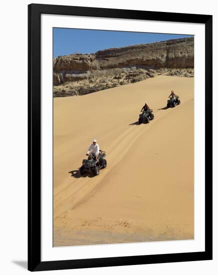 Tourists Set Out on Quad Bikes to Explore Magnificent Desert Scenery of Hartmann's Valley, Nambia-Nigel Pavitt-Framed Photographic Print