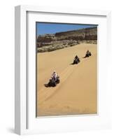 Tourists Set Out on Quad Bikes to Explore Magnificent Desert Scenery of Hartmann's Valley, Nambia-Nigel Pavitt-Framed Photographic Print