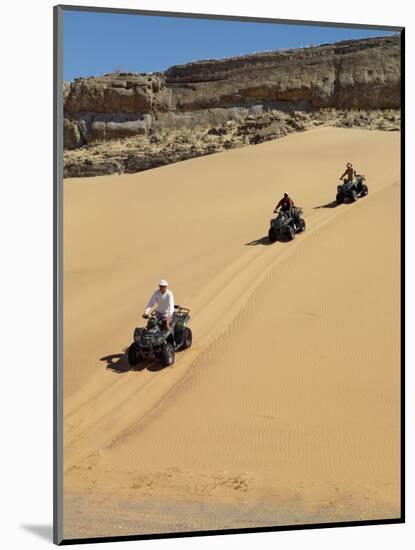 Tourists Set Out on Quad Bikes to Explore Magnificent Desert Scenery of Hartmann's Valley, Nambia-Nigel Pavitt-Mounted Photographic Print