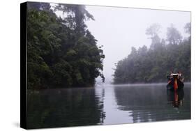 Tourists Sightseeing, Ratchaprapa Reservoir, Khao Sok National Park, Surat Thani Province, Thailand-Christian Kober-Stretched Canvas