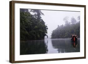 Tourists Sightseeing, Ratchaprapa Reservoir, Khao Sok National Park, Surat Thani Province, Thailand-Christian Kober-Framed Photographic Print