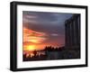 Tourists Stand Outside the Temple of Poseidon at Cape Sounion-null-Framed Photographic Print