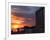 Tourists Stand Outside the Temple of Poseidon at Cape Sounion-null-Framed Photographic Print