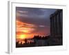 Tourists Stand Outside the Temple of Poseidon at Cape Sounion-null-Framed Photographic Print