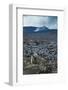 Tourists Standing at a Cold Lava Stream after an Eruption of Tolbachik Volcano-Michael Runkel-Framed Photographic Print