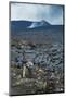 Tourists Standing at a Cold Lava Stream after an Eruption of Tolbachik Volcano-Michael Runkel-Mounted Photographic Print